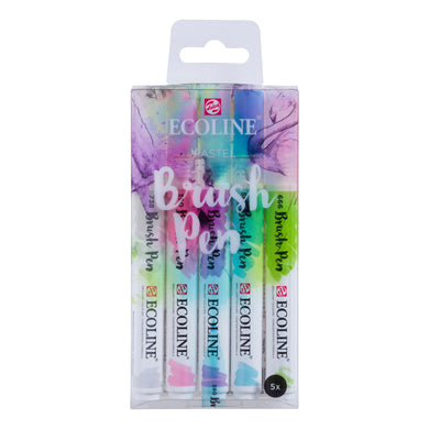 Ecoline Brush Pen Set of 5 - Pastel