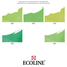 Load image into Gallery viewer, Ecoline Brush Pen Set of 5 - Green