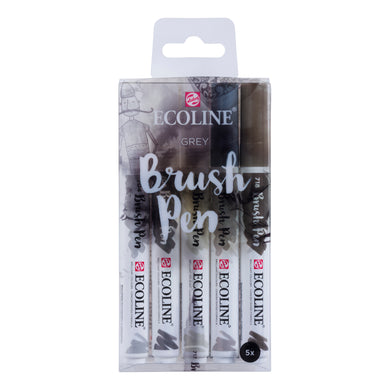 Ecoline Brush Pen Set of 5 - Grey