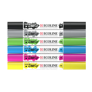 Ecoline Duotip Marker Basic Set, 6 Colors
