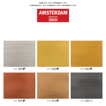Load image into Gallery viewer, Amsterdam Standard Series Acrylic, Metallic Set 6x20ml