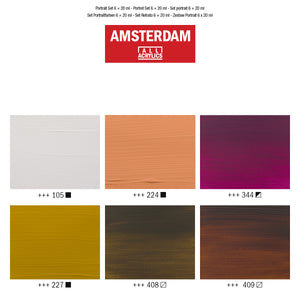 Amsterdam Standard Series Acrylic, Portrait Set 6x20ml