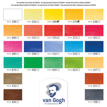 Load image into Gallery viewer, Van Gogh Watercolor Pocket Box, General Color Selection - 24 Pans