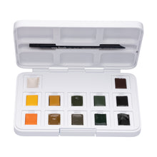 Load image into Gallery viewer, Van Gogh Watercolor Pocket Box, Shades of Nature - 12 Pans