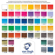 Load image into Gallery viewer, Van Gogh Watercolor Metal Box, General Color Selection - 48 Pans