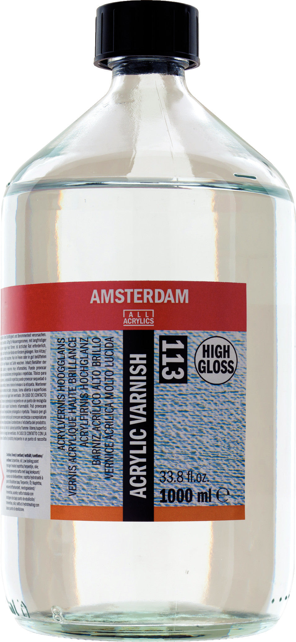 Amsterdam Acrylic Varnish High Gloss 113 Bottle 1000ml