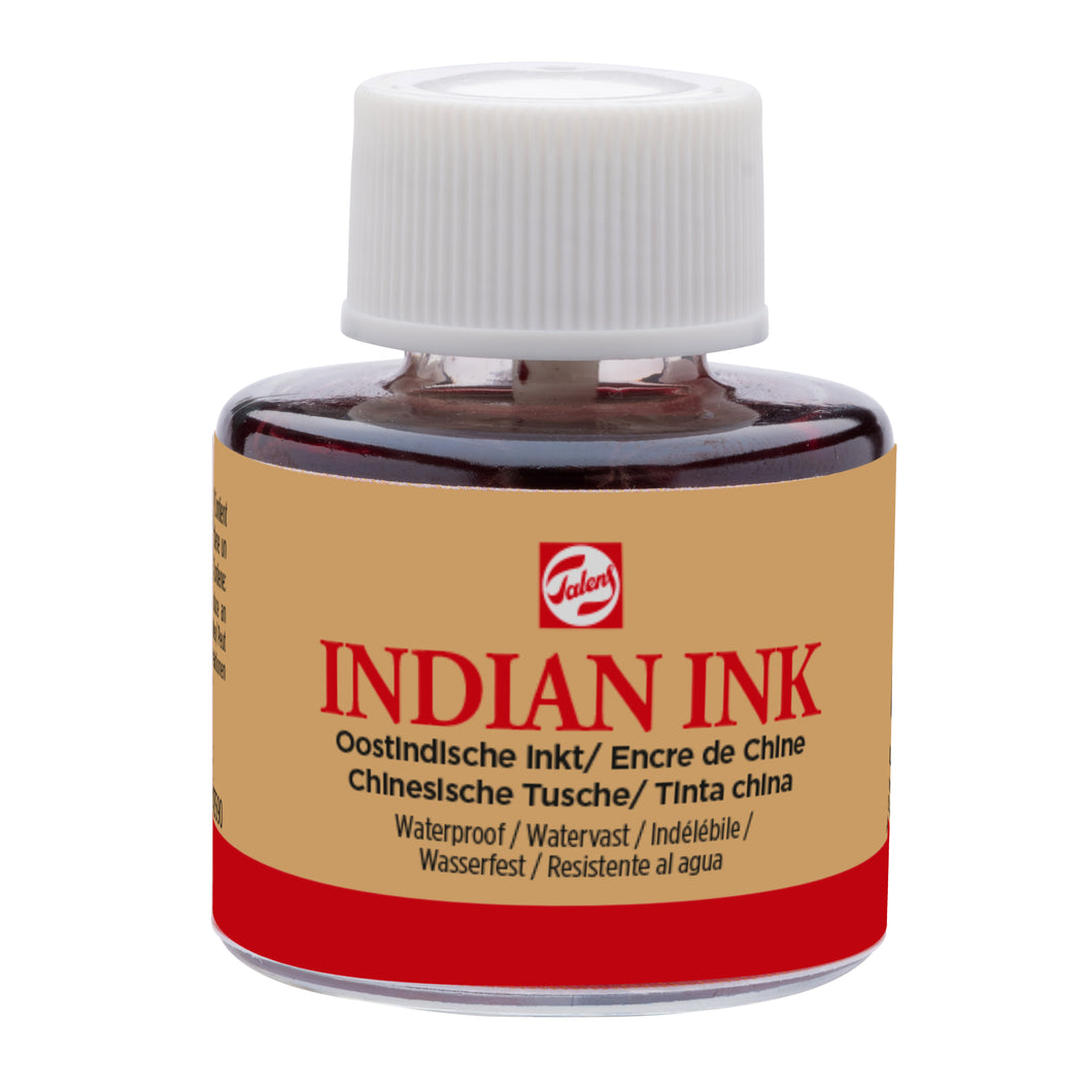 Talens Indian Ink Bottle Black 700 11ml