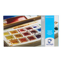 Load image into Gallery viewer, Van Gogh Watercolor Pocket Box, General Color Selection - 24 Pans