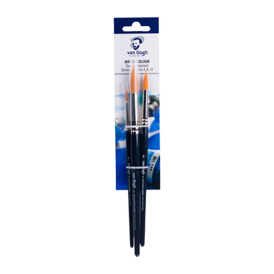 Van Gogh Watercolor Brush Set, Series 191 (Sizes 4-8-12)