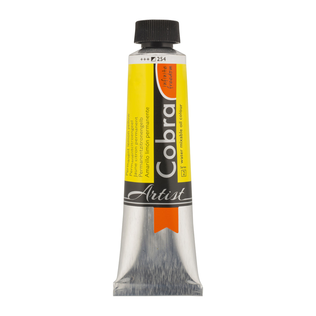 Cobra Artist Oil Color Permanent Lemon Yellow 40ml