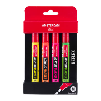 Amsterdam Acrylic Marker Reflex Set 4pk