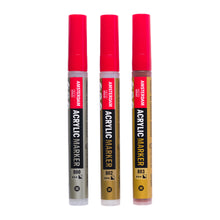 Load image into Gallery viewer, Amsterdam Acrylic Marker - Metallic Set 3x4mm