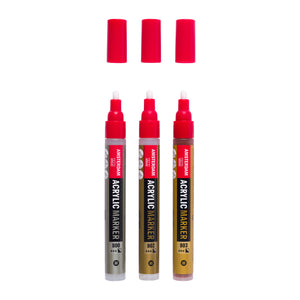 Amsterdam Acrylic Marker - Metallic Set 3x4mm