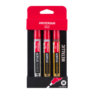 Amsterdam Acrylic Marker - Metallic Set 3x4mm