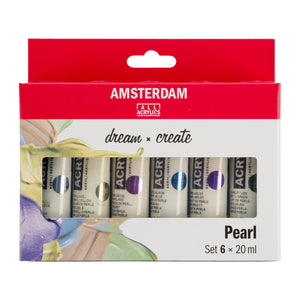 Amsterdam Standard Series Acrylic, Pearl Set 6x20ml