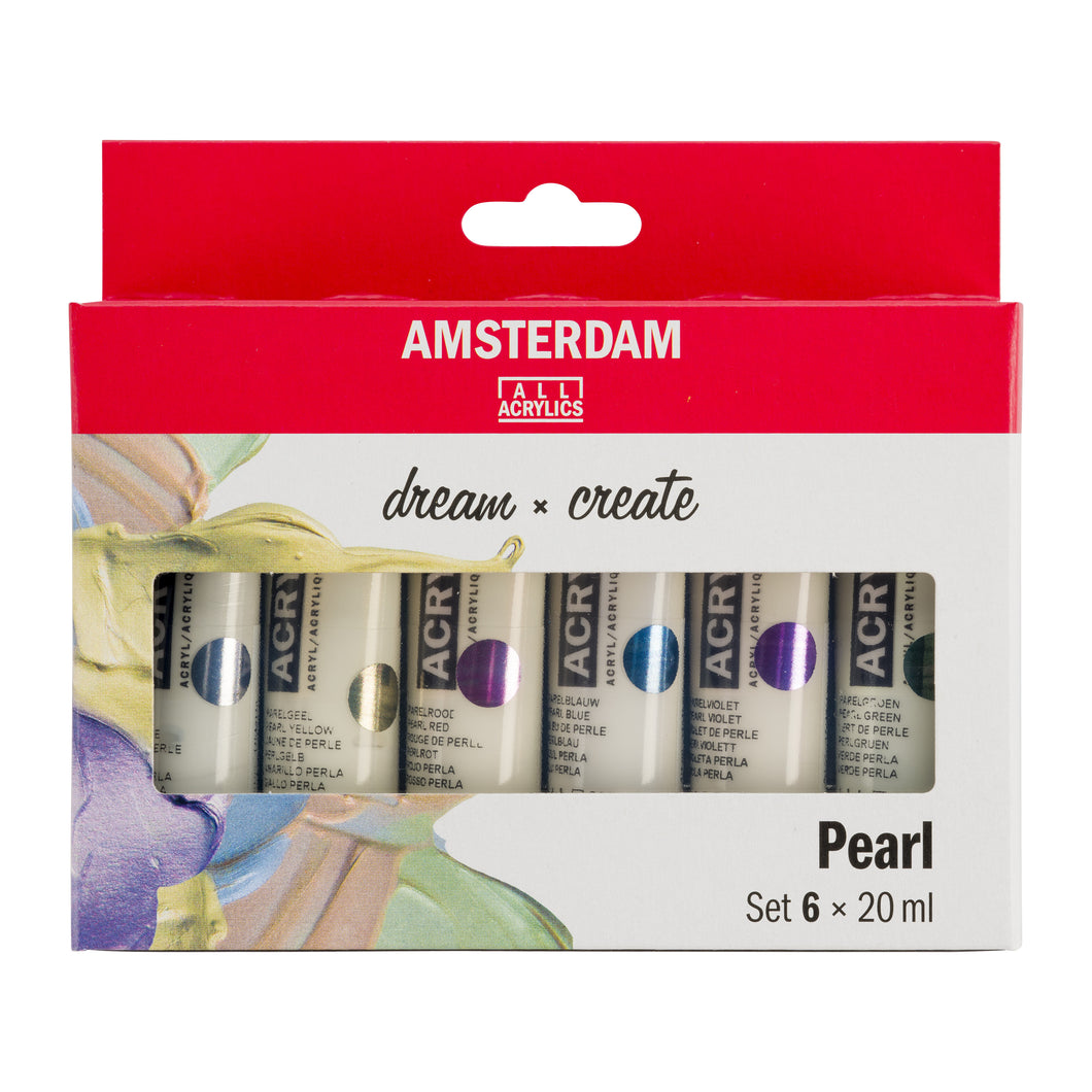 Amsterdam Standard Series Acrylic, Pearl Set 6x20ml