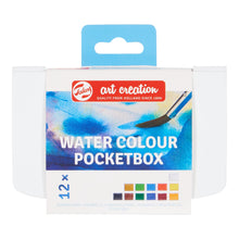 Load image into Gallery viewer, Talens Art Creation Watercolor Pocket Box - 12 Pans