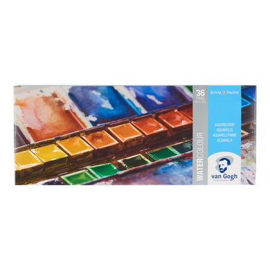 Van Gogh Watercolor Metal Box, General Color Selection - 36 Pans