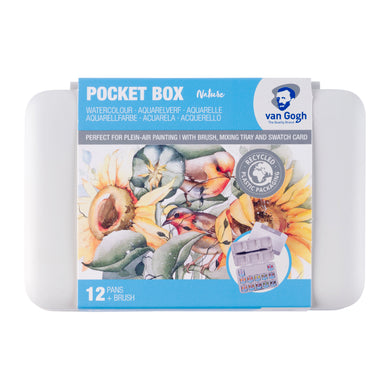 Van Gogh Watercolor Pocket Box, Shades of Nature - 12 Pans