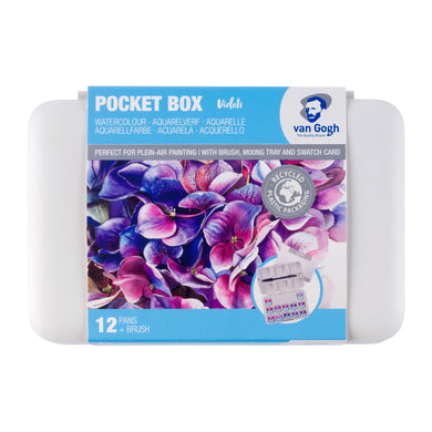 Van Gogh Watercolor Pocket Box, Pinks & Violets - 12 Pans