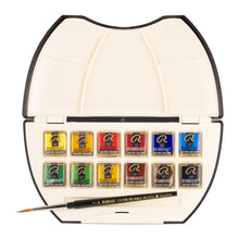 Load image into Gallery viewer, Rembrandt Watercolor Plastic Pocket Box Set - 12 Pans