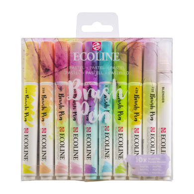 Ecoline Brush Pen Set of 10 - Pastel