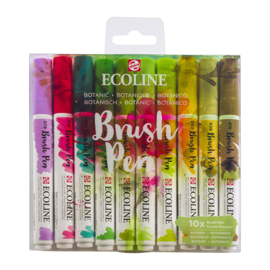 Ecoline Brush Pen Set of 10 - Botanical