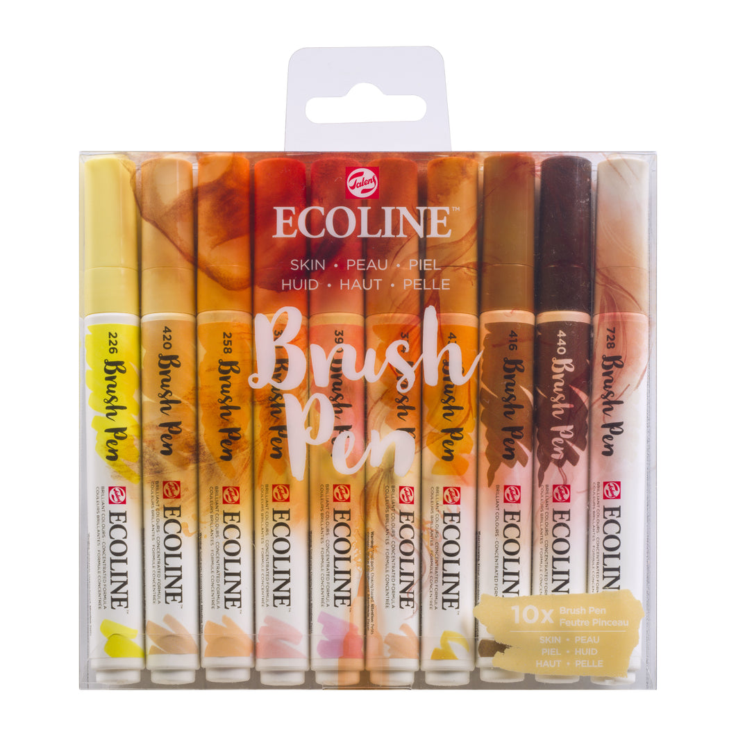 Ecoline Brush Pen Set of 10 - Skin