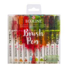 Load image into Gallery viewer, Ecoline Brush Pen Set of 10 - Architect