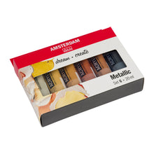 Load image into Gallery viewer, Amsterdam Standard Series Acrylic, Metallic Set 6x20ml