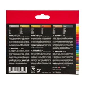 Amsterdam Standard Series Acrylic, Metallic Set 6x20ml