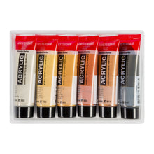 Load image into Gallery viewer, Amsterdam Standard Series Acrylic, Metallic Set 6x20ml