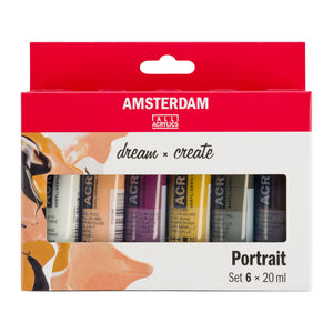 Amsterdam Standard Series Acrylic, Portrait Set 6x20ml