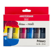 Load image into Gallery viewer, Amsterdam Standard Series Acrylic, Primary Set 6x20ml