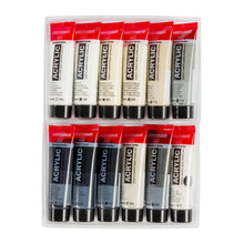 Load image into Gallery viewer, Amsterdam Standard Series Acrylic, Grey Set 12x20ml