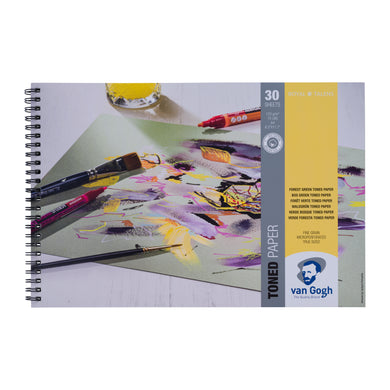 Van Gogh Toned Paper Forest Green A4, 120 g, 30 pages