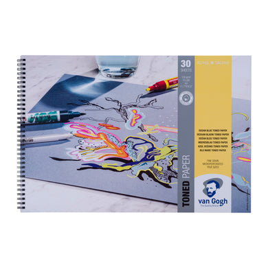 Van Gogh Toned Paper Ocean Blue A3, 120 g, 30 pages