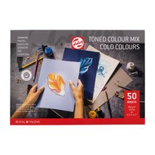 Load image into Gallery viewer, Talens Toned Cold Color Paper Pad A4, 180 g, 50 pages