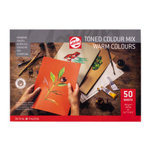 Load image into Gallery viewer, Talens Toned Warm Color Paper Pad A3, 180 g, 50 pages