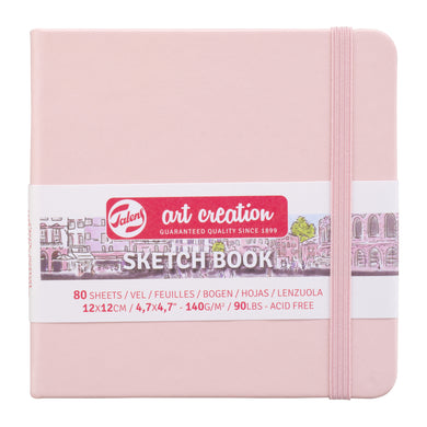 Talens Art Creation Sketchbook Pastel Pink | 12 x 12 cm, 140 g, 80 sheets