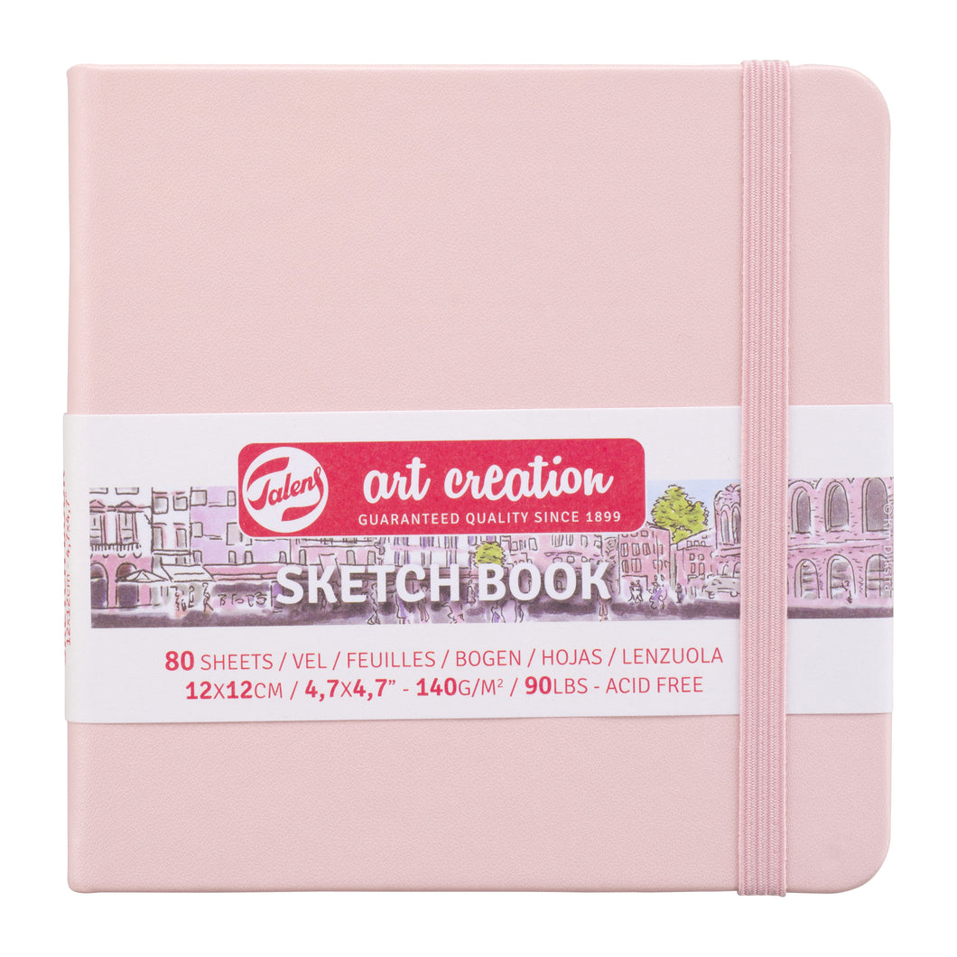 Talens Art Creation Sketchbook Pastel Pink | 12 x 12 cm, 140 g, 80 sheets