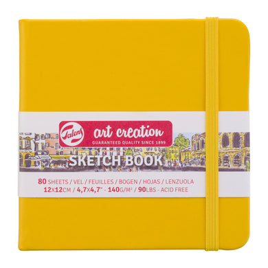 Talens Art Creation Sketchbook Golden Yellow | 12 x 12 cm, 140 g, 80 sheets