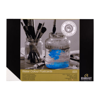 Rembrandt Watercolor Postcards Paper Pad (10.5 x 14.8 cm), 300 g, 30 Sheets
