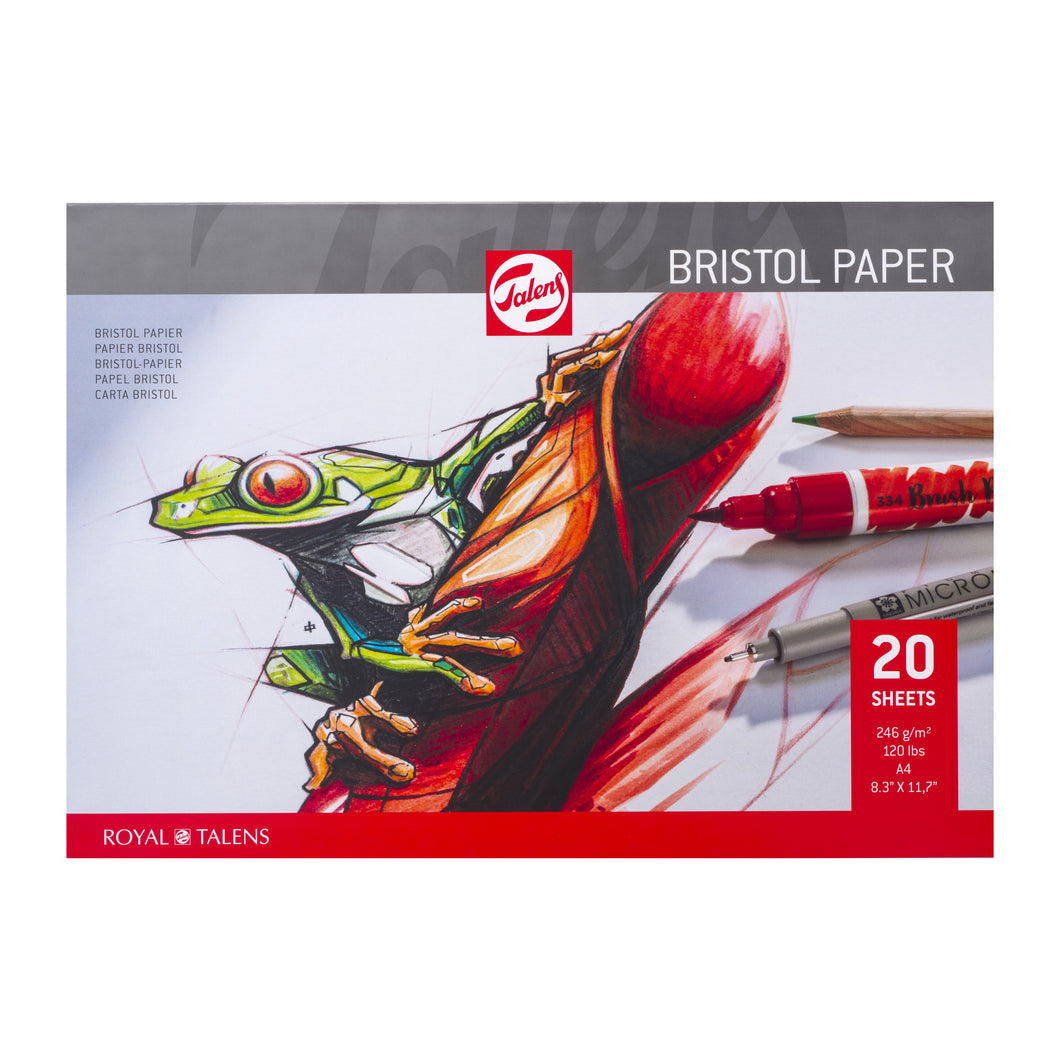 Talens Bristol Paper Pad A4, 246 g, 20 sheets