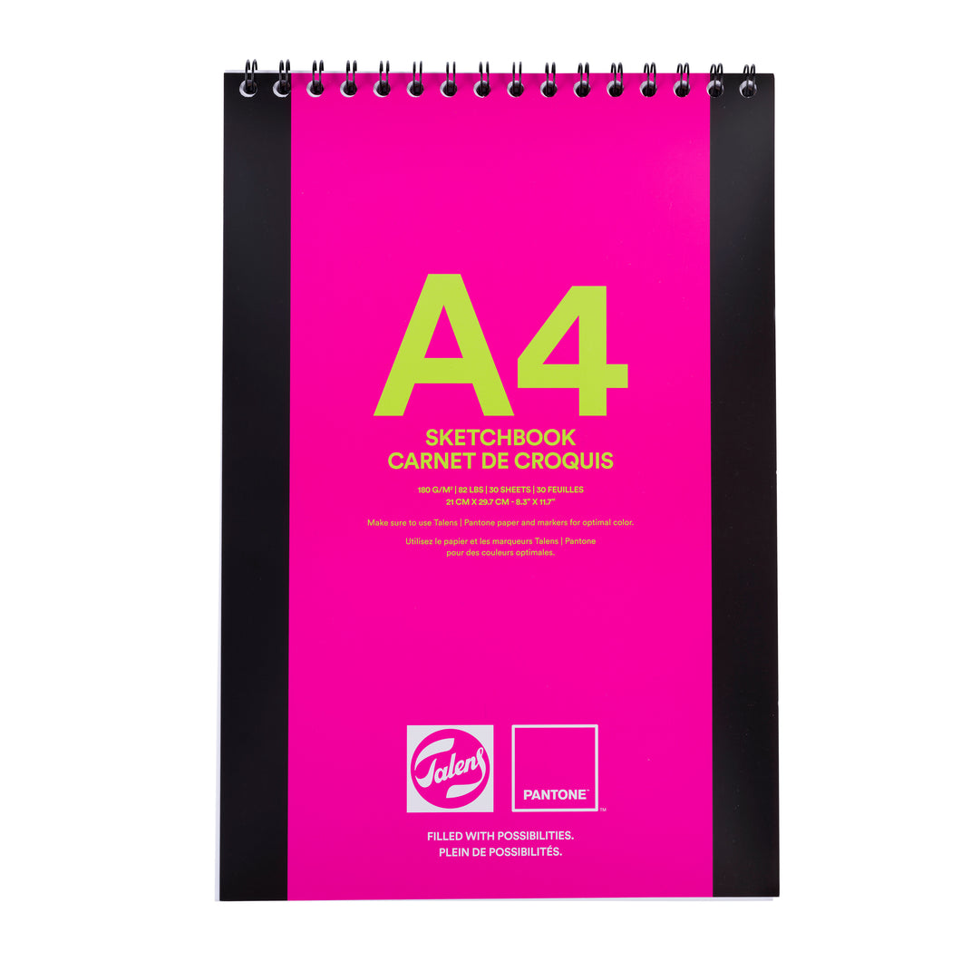 Talens | Pantone Sketchbook A4 (21 x 29.7 cm / 8.3” x 11.7”), 30 Sheets