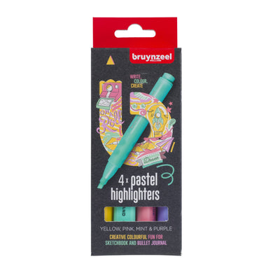 Bruynzeel Highlighter Set - Pastel 4pk