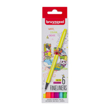 Load image into Gallery viewer, Bruynzeel Fineliner Neon Set - 6 Colors
