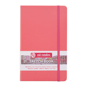 Talens Art Creation Sketchbook Coral Red | 13 x 21 cm, 140 g, 80 sheets