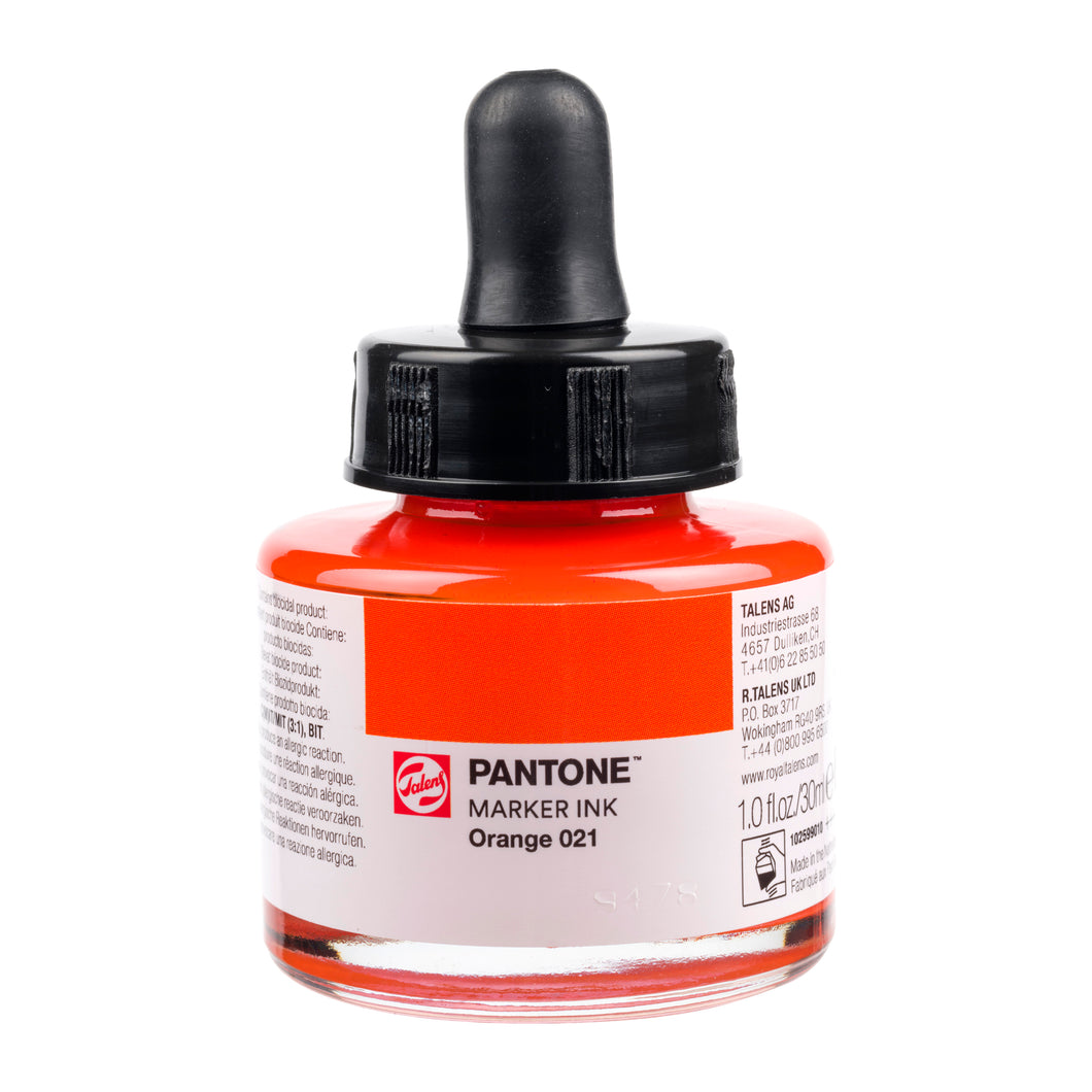 Talens | Pantone Marker Ink Orange 021 30ml
