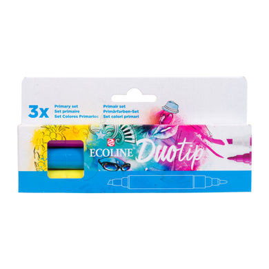 Ecoline Duotip Marker Primary Set, 3 Colors